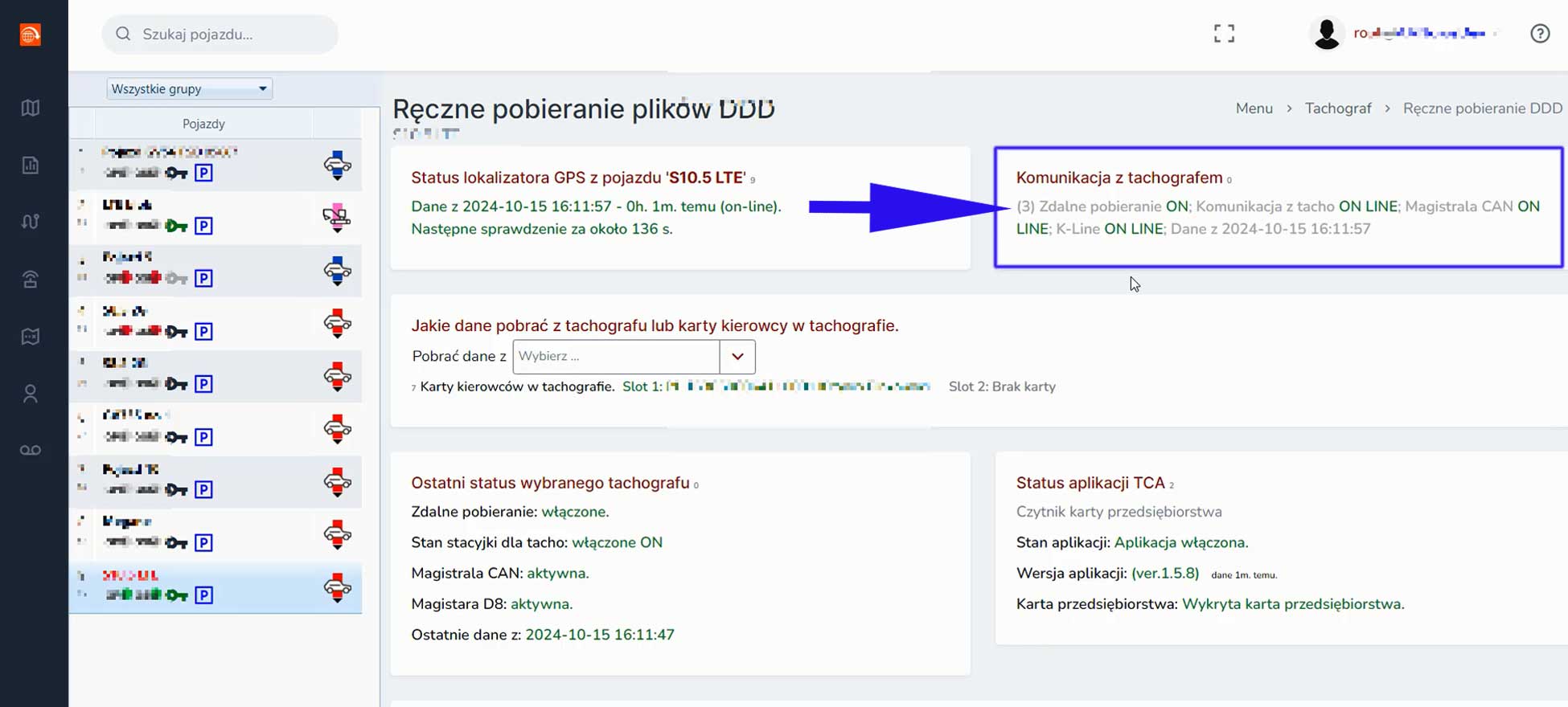 pliki DDD - komunikacja z tachografem 