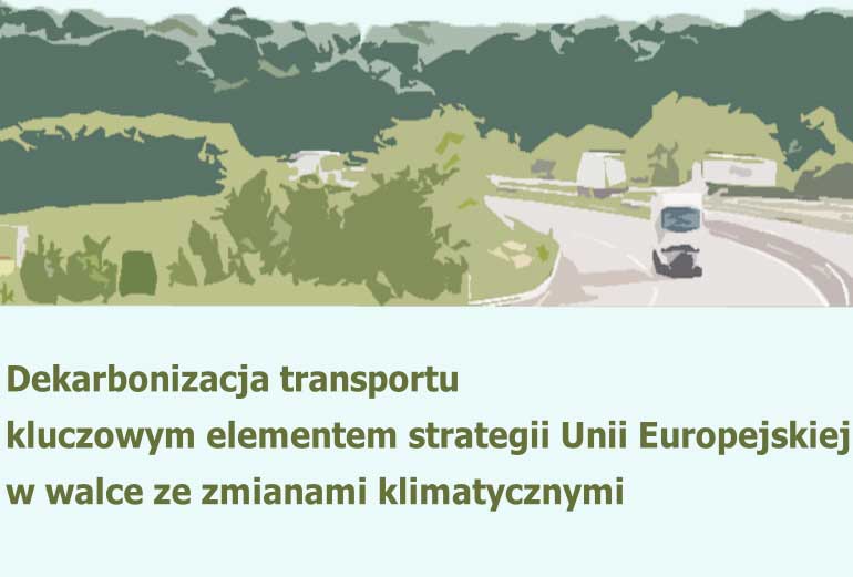 grafika przedstawia samochody na autostradzie i tekst 